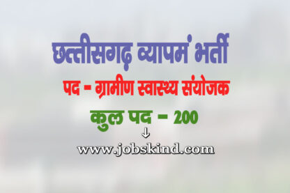 CG Vyapam Paramedical Staff Recruitment 2025